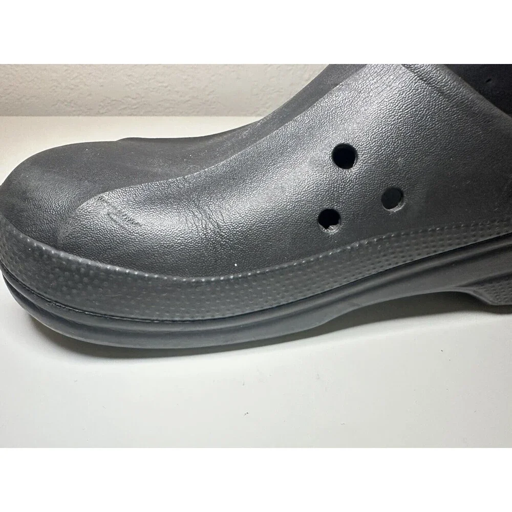 Crocs Mules Clogs Slip On Black No‎ Back Strap Unisex Men's 10 Women's 12